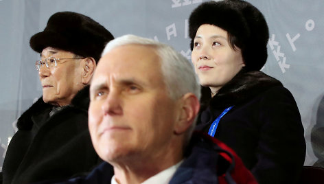 JAV viceprezidentas Mike'as Pence'as Pietų Korėjoje