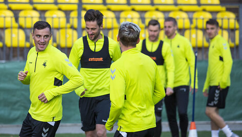  Lietuvos futbolo rinktinės treniruotė