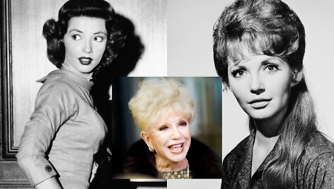 Ruta Lee jaunystėje ir 2019 m. (centre)