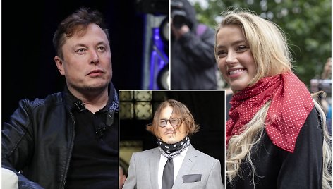 Elonas Muskas, Johnny Deppas, Amber Heard