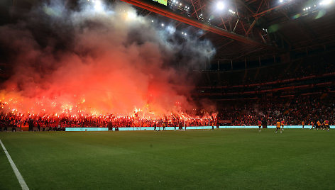 „Galatasaray“ sirgaliai treniruotėje