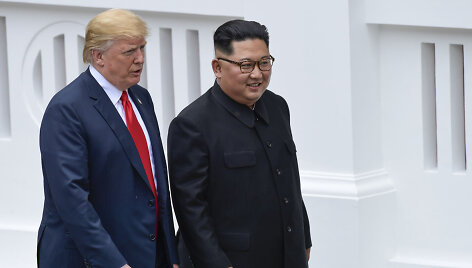 Kim Jong Unas ir Donaldas Trumpas