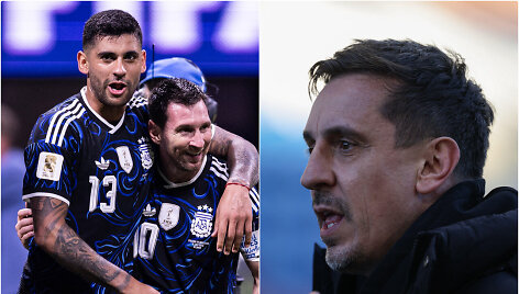 Argentinos futbolininkai ir Gary Neville'as