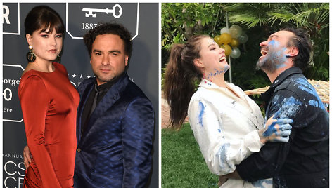 Johnny Galecki ir Alaina Meyer