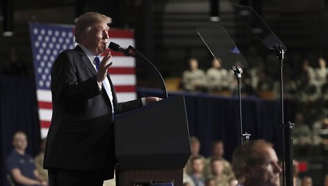 JAV prezidento Donaldo Trumpo kalba
