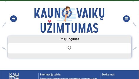 Registracijos puslapis