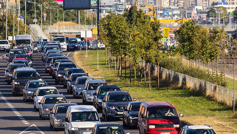 Automobilių spūstys Vilniuje