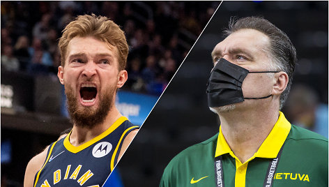 Domantas Sabonis ir Arvydas Sabonis