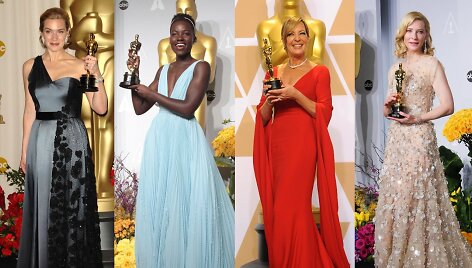 &bdquo;Oskarų&ldquo; laureatės Kate Winslet, Lupita Nyong'o, Allison Janney, Cate Blanchett