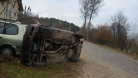 Įvykio vietoje netrukus po avarijos