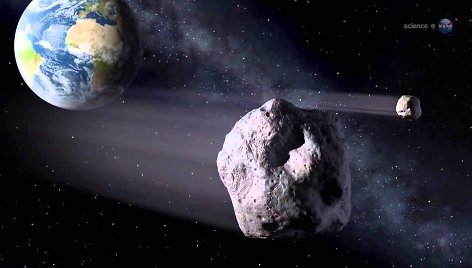 VIDEO kadras: Asteroidas praskries pro Žemę 27 680 kilometrų atstumu