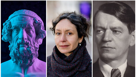 Homero biustas, Vaiva Grainytė, Kazys Binkis