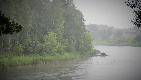 Nemunas ties Druskininkais per liūtį