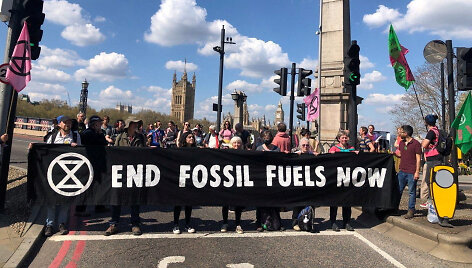 Klimato aktyvistų protestas Londone