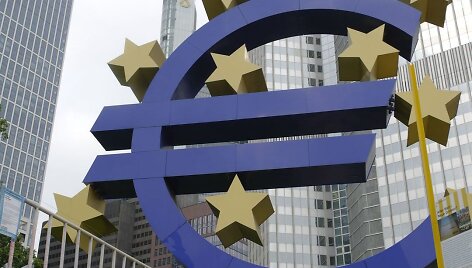 Euro ženklas Frankfurte prie Maino