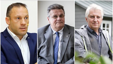 I&scaron; kairės: Linas Pernavas, Linas Linkevičius ir Kazimieras Jakutis
