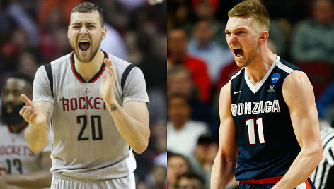 Donatas Motiejūnas ir Domantas Sabonis