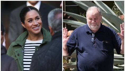 Meghan Markle ir jos tėvas Thomas Markle'as