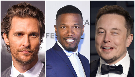 Matthew McConaughey, Jamie Foxxas, Elonas Muskas