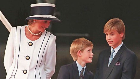 Princesė Diana, princas Harry ir princas Williamas (1995 m.)