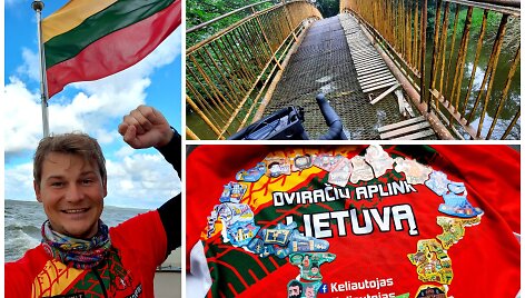 10 dienų, 1,4 tūkst. kilometrų: Marius Naru&scaron;evičius apmynė visą Lietuvą