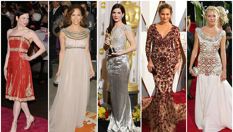 Renee Zellweger, Jennifer Lopez, Sandra Bullock, Chrissy Teigen ir Sienna Miller