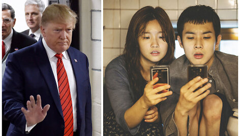 Donaldas Trumpas, kadras i&scaron; filmo &bdquo;Parazitas&ldquo;