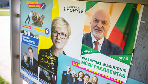 Kandidatų į Respublikos Prezidentus politinės reklamos plakatai