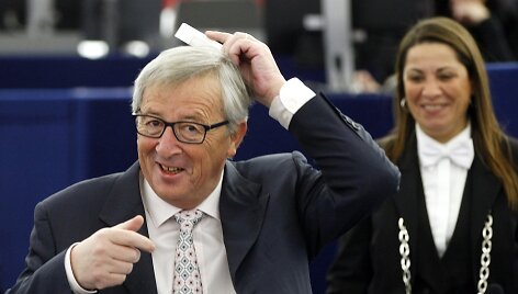 Linksmasis Eurogrupės vadovas Jeanas-Claude'as Junckeris
