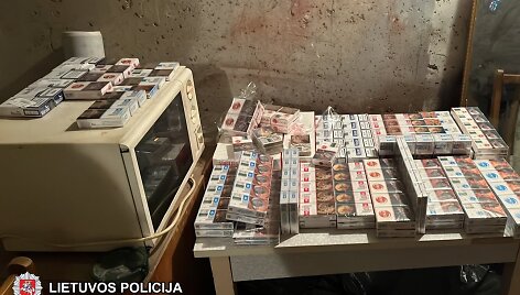 Aptiktos kontrabandinės cigaretės