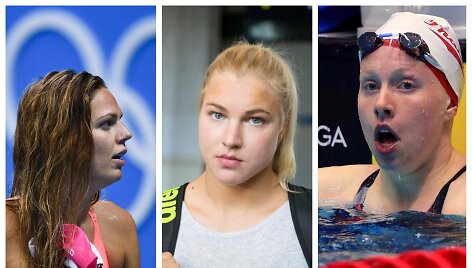 J.Jefimova, R.Meilutytė, L.King