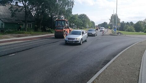 Asfaltuojama Trakų gatvė