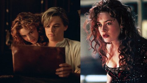 Kate Winslet ir Leonardo DiCaprio filme „Titanikas“ (1997 m.)