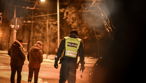 Naktinio Vilniaus policijos reido metu nubaustas tik vienas pažeidėjas