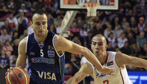 Prie&scaron; Manu Ginobilį