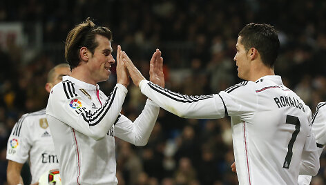 Garethas Bale'as ir Cristiano Ronaldo