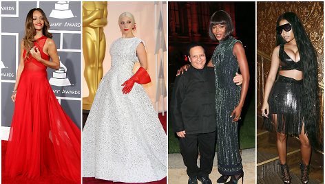 Dizaineris Azzedine'as Alaïa ir jo aprengtos Rihanna, Lady Gaga bei Naomi Campbell