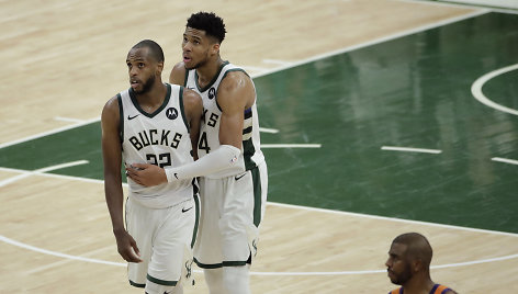 Khrisas Middletonas ir Giannis Antetokounmpo