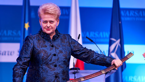 Daliai Grybauskaitei įteiktas Laisvės riterio apdovanojimas