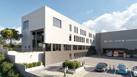 Logistikos centro &bdquo;Westhub&ldquo; vizualizacija