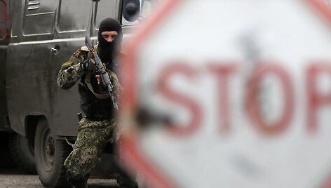 Rusų teroristas Kramatorsko oro uoste