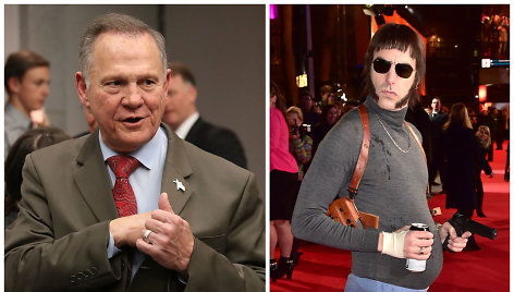 Roy Moore'as ir Sacha Baronas Cohenas