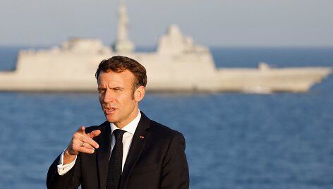 Prancūzijos prezidentas Emmanuelis Macronas
