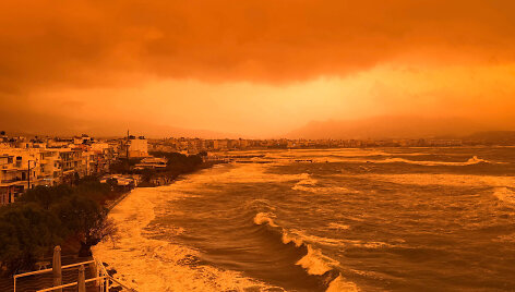 Audra Graikijoje / ELEFTHERIOS ELIS / AFP