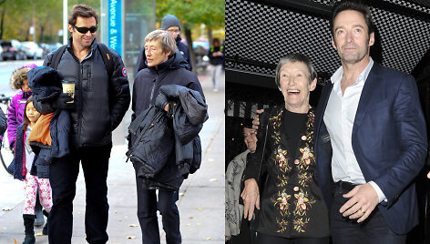 Hugh Jackmanas su motina Grace McNeil