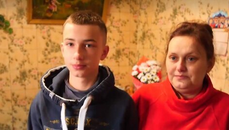 Daniilas su mama