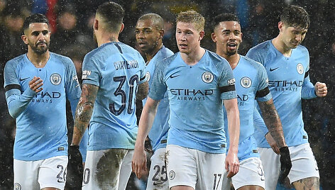 &bdquo;Manchester City&ldquo; džiaugiasi vienu i&scaron; penkių įvarčių.