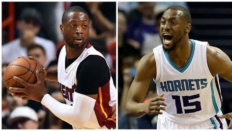 Dwyane'as Wade'as ir Kemba Walkeris