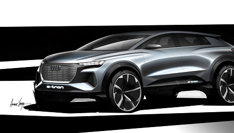 „Audi Q4 e-tron“ koncepcinis modelis