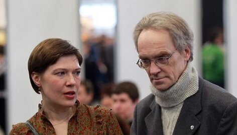 Laura Sintija Černiauskaitė su vyru Regimantu Tamo&scaron;aičiu